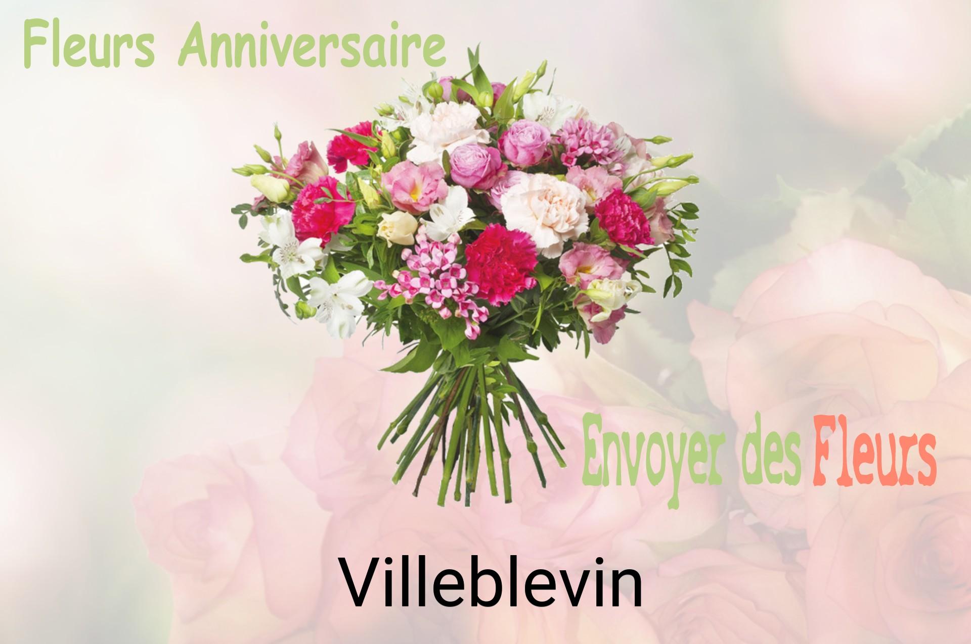 Bouquet de fleurs d’anniversaire livré à Villeblevin