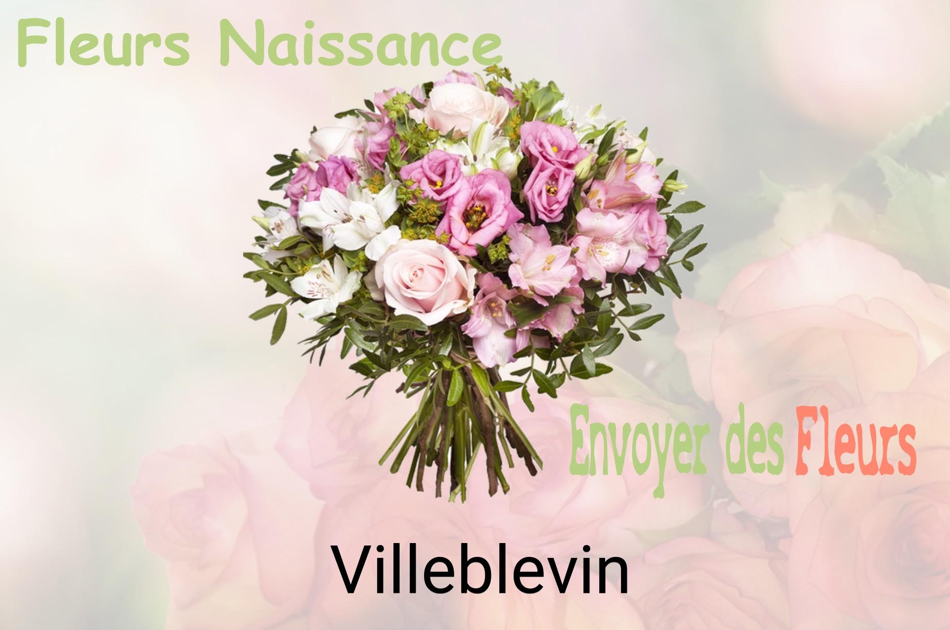Bouquet de fleurs de naissance livré à Villeblevin